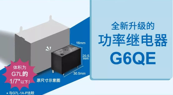 歐姆龍大功率繼電器G6QE系列，解決你的高能需求